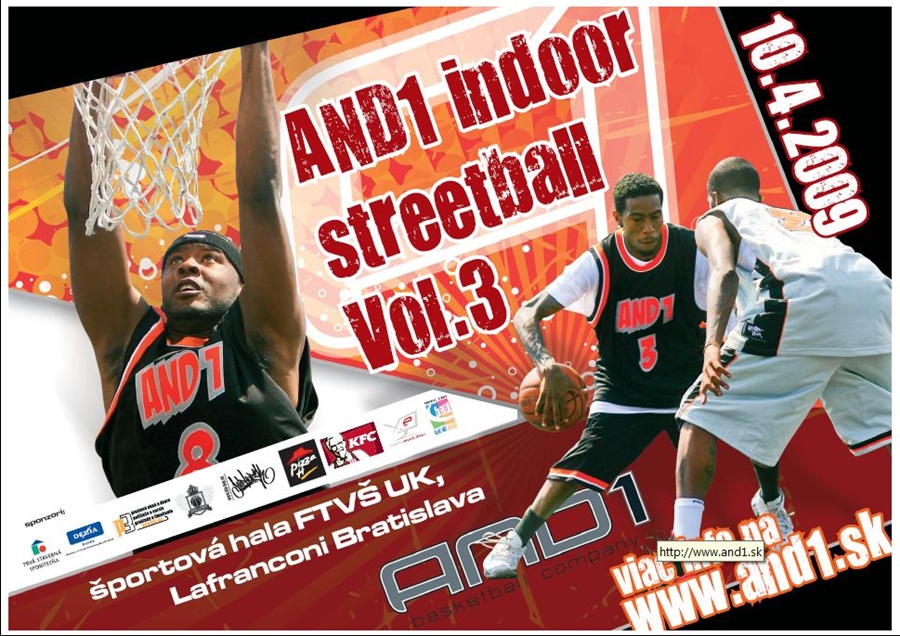 V apríli tretí ročník AND1 INDOOR STREETBALL