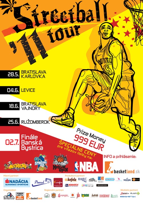 Streetball Tour pokračuje druhým kolom v Leviciach