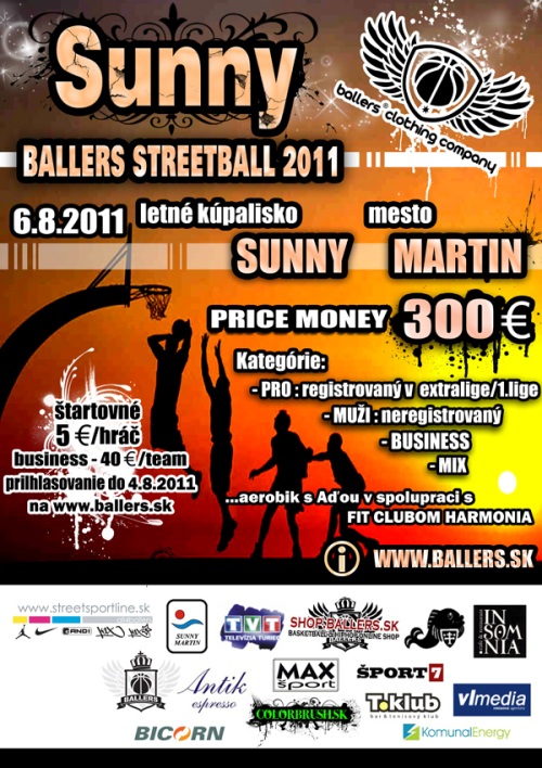 Už čoskoro Sunny Ballers Streetball 2011