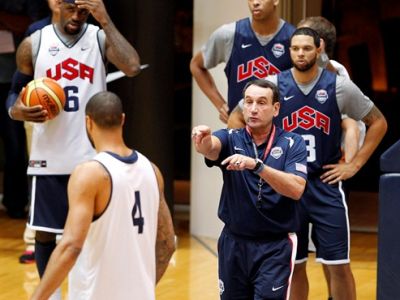 Krzyzewski podráždene o jeho vplyve na hru tímu USA