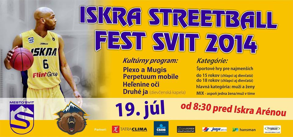 Sviťania pozývajú v sobotu na Iskra Streetball Fest