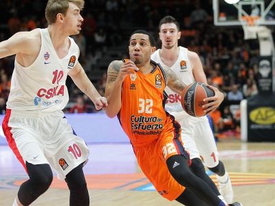 Valencia doma porazila CSKA Moskva o štyri body