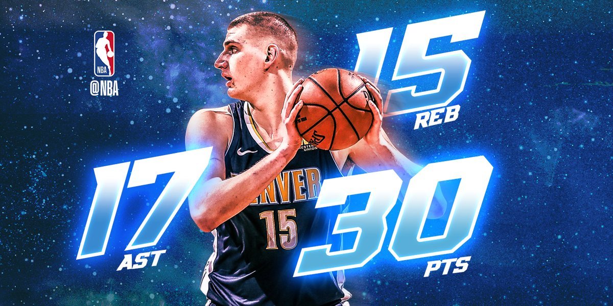 Jokič zaznamenal najrýchlejší triple-double v dejinách NBA, netrvalo mu to ani 15 minút
