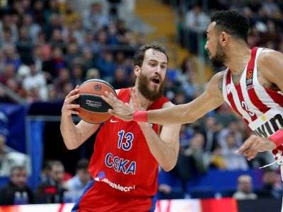 CSKA Moskva porazili doma Olympiakos Pireus