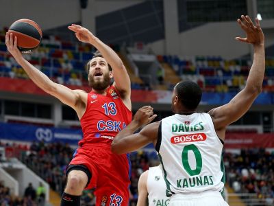 Hráči CSKA porazili Žalgiris o dva body po predĺžení