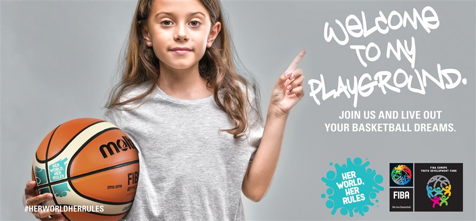 Nová kampaň FIBA „Her world, her rules“ podporuje ženský basketbal
