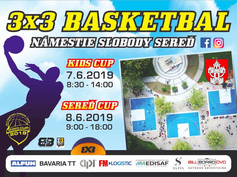 Cez víkend sa uskutoční 3×3 Central Europe Tour SEREĎ CUP 2019