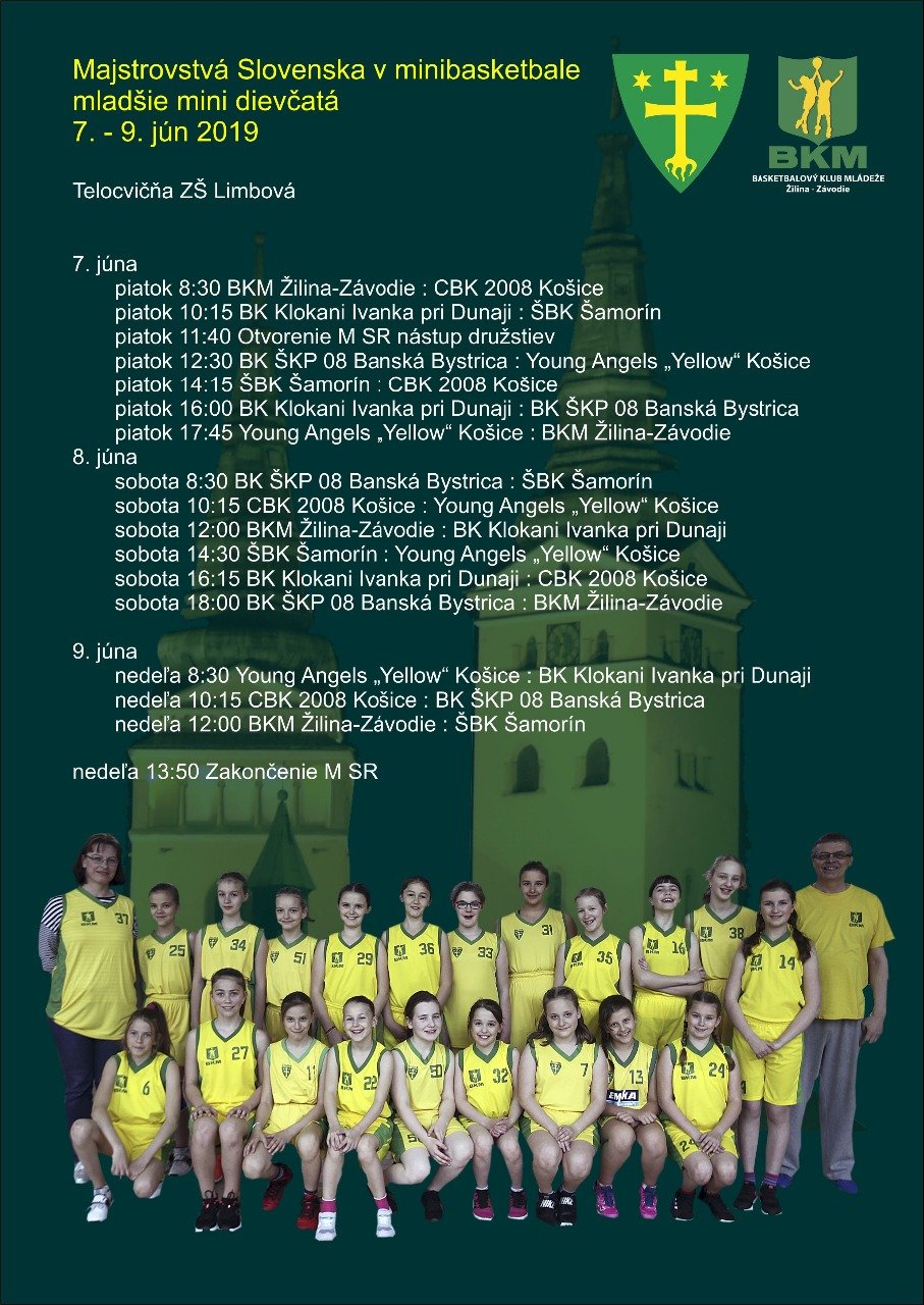 Majstrovstvá SR v minibasketbale mladšie mini dievčatá