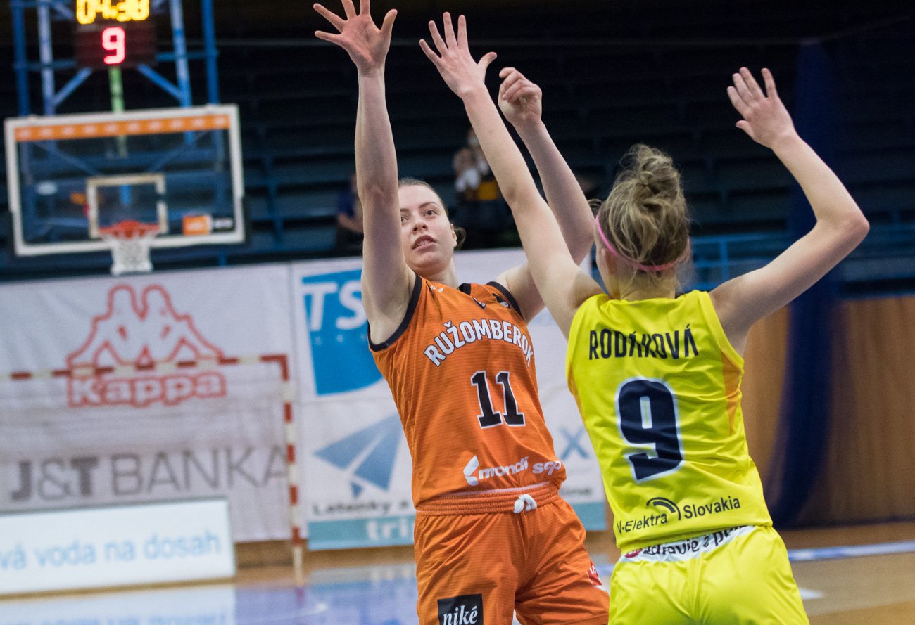 Basketbalistky Ružomberka vycvičili Young Angels už od úvodu