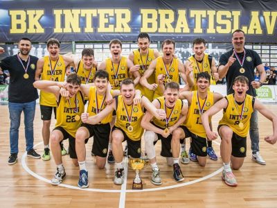 VIDEO/M-SR Juniori U19: Zlato pre Inter Bratislava, striebro do Košíc a bronz berie Svit