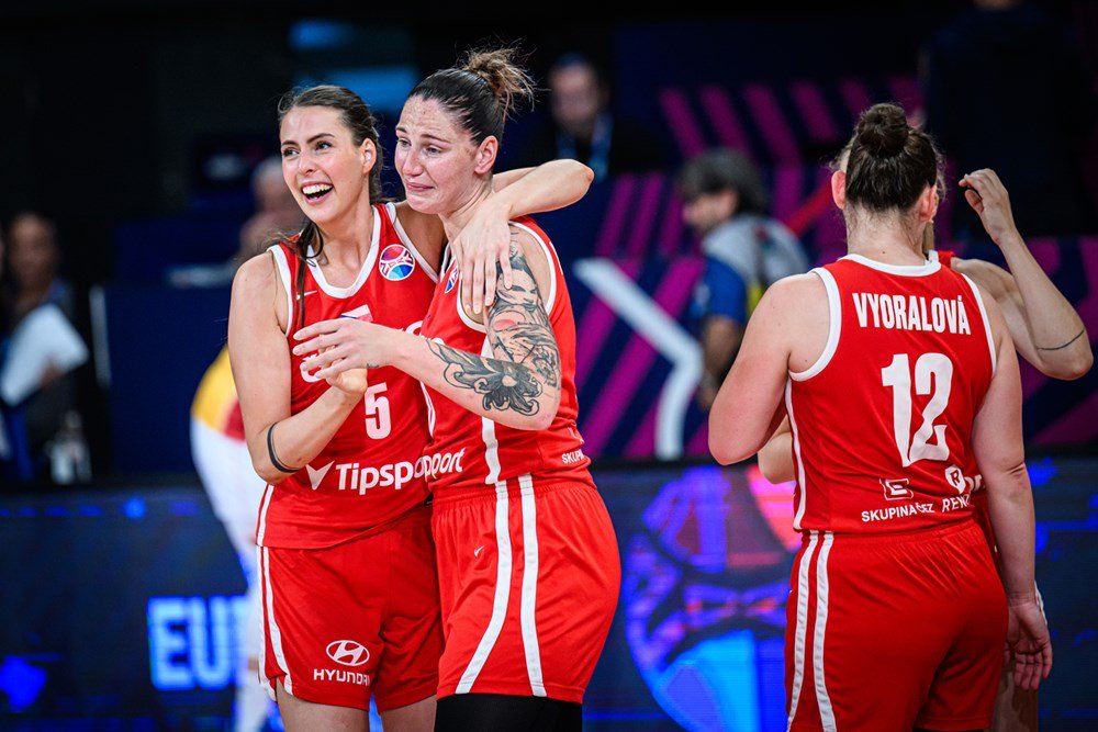 České basketbalistky postúpili tesne po desiatich rokoch do štvrťfinále