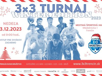 V Trenčíne sa uskutoční 3×3 turnaj Winter Edition 2023