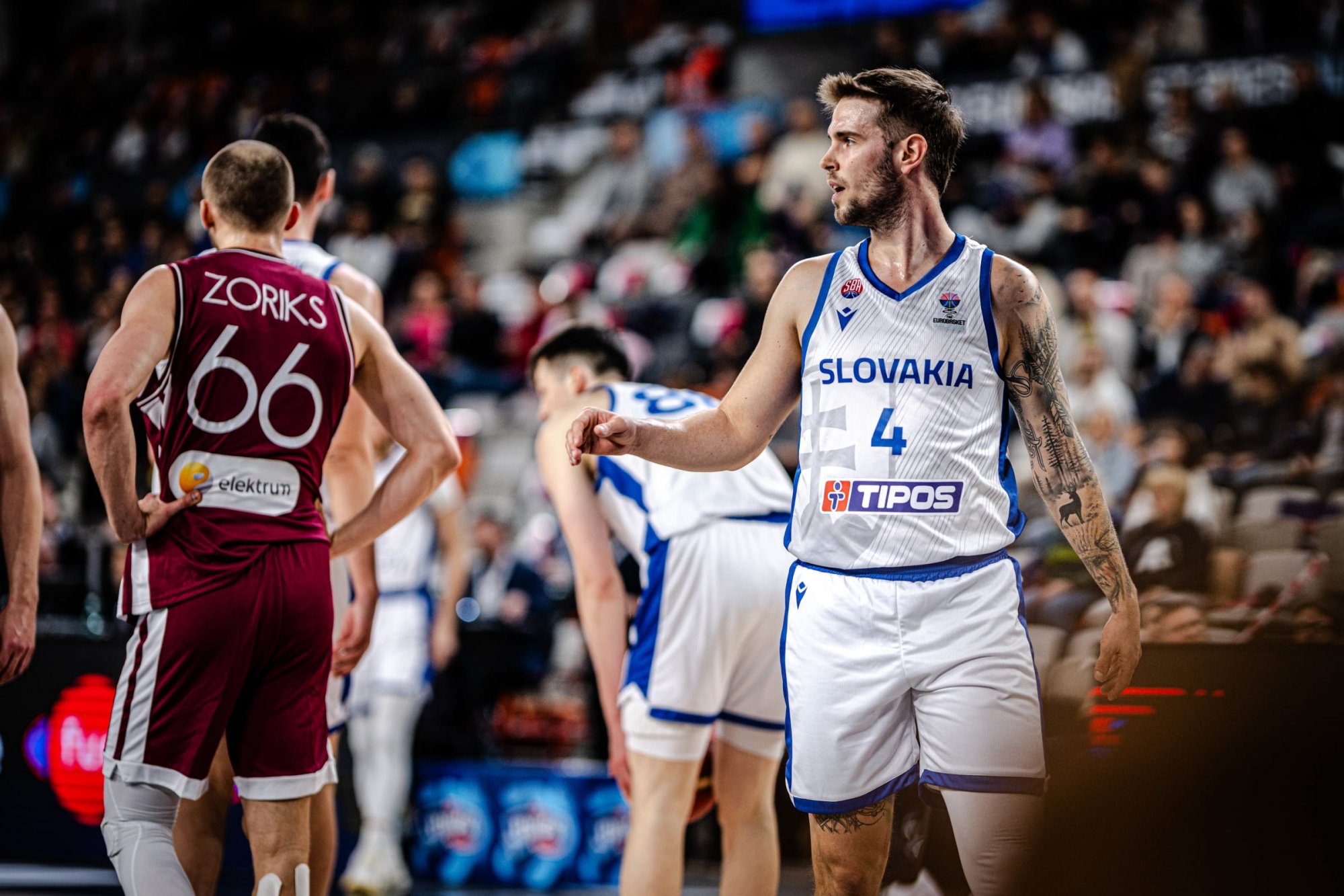 FOTO: Slováci zakončili kvalifikáciu EuroBasket 2025 prehrou s Lotyšskom