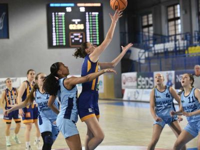 FOTO+VIDEO/MEL/BasketGirls® U18: Young Angels zvládli Norrköping a živia šancu na zisk trofeje