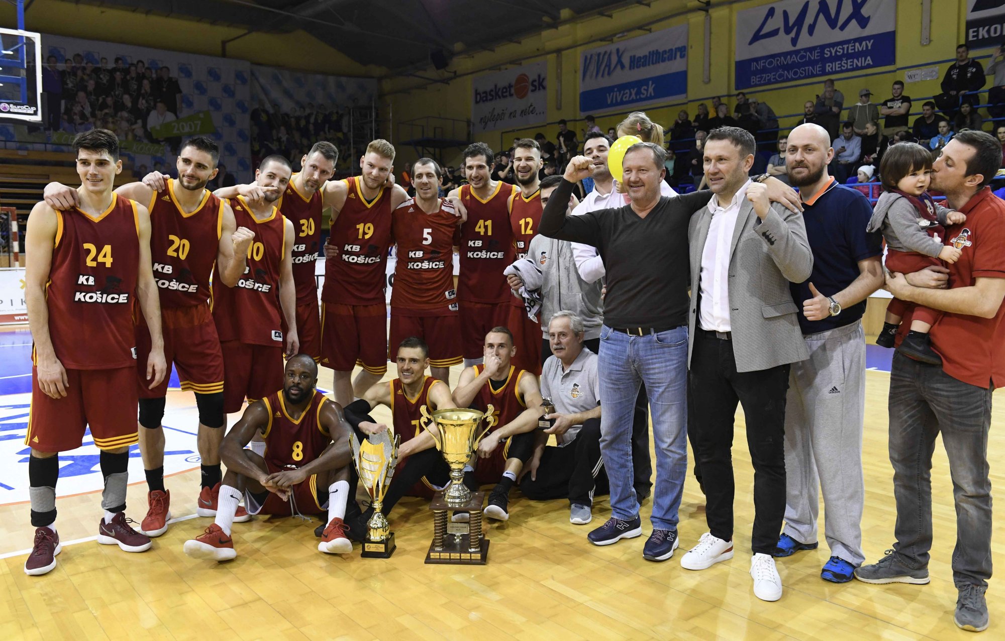 BK Inter Bratislava vs. KB Košice, KB Košice víťaz SP 2017-18 (Foto: TASR)