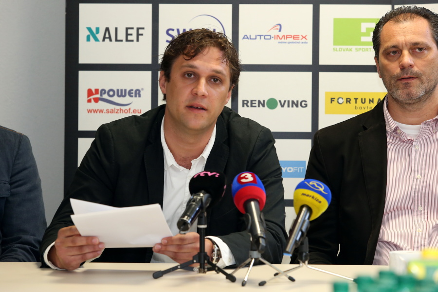 Tlačová beseda Inter Bratislava (Ondruš, Jakabovič) (Foto: Vladimír Dorňák)