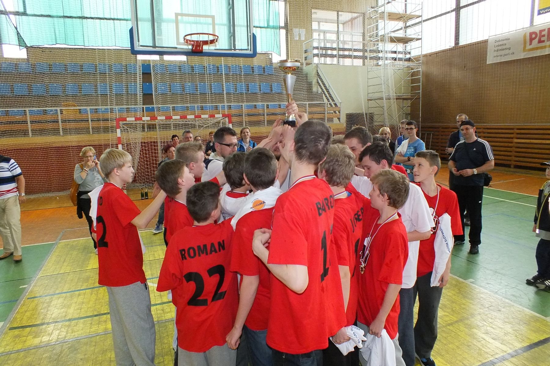 Žiaci BK 04 AC LB Spišská Nová Ves majstri SR 2015