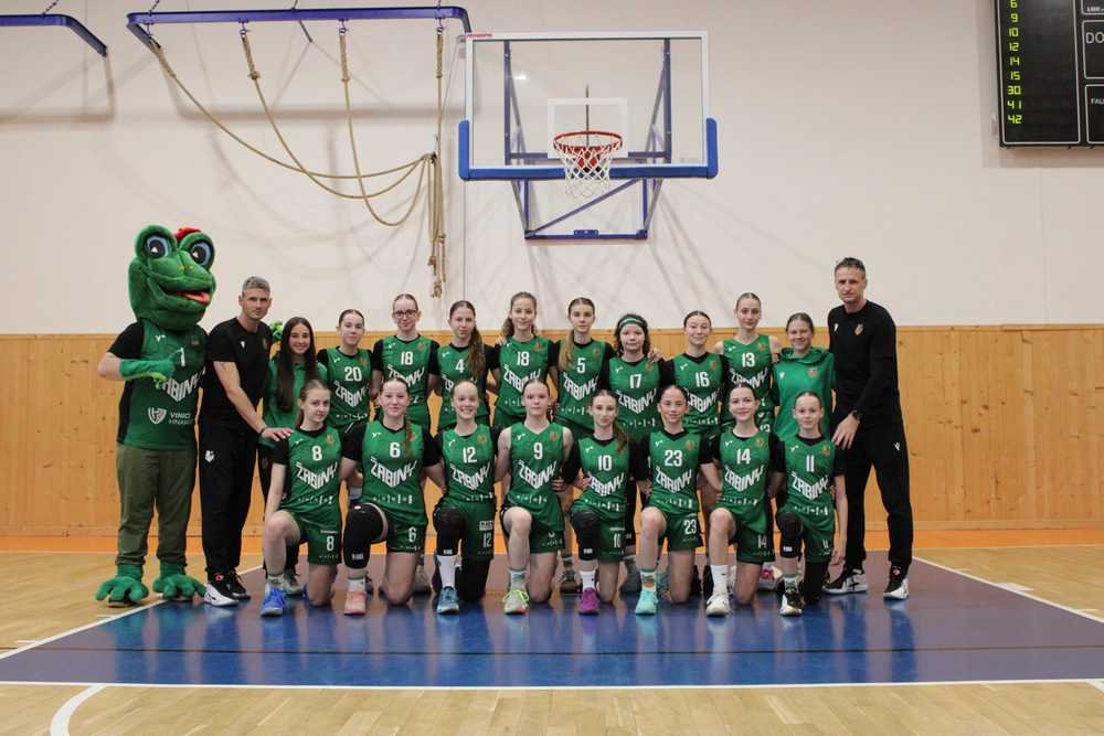FOTO/VIDEO: MEL/BasketGirls® U14 ovládli Žabiny z Brna