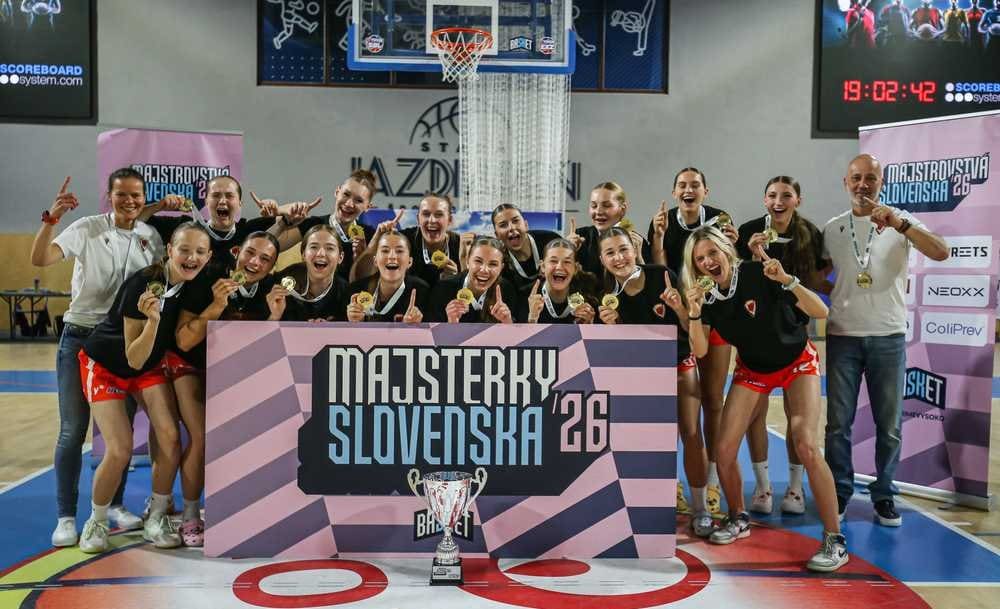VIDEO/M-SR Juniorky U19: Tretia výhra pre MBK Ružomberok a titul k tomu